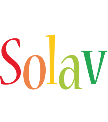 Solav birthday logo