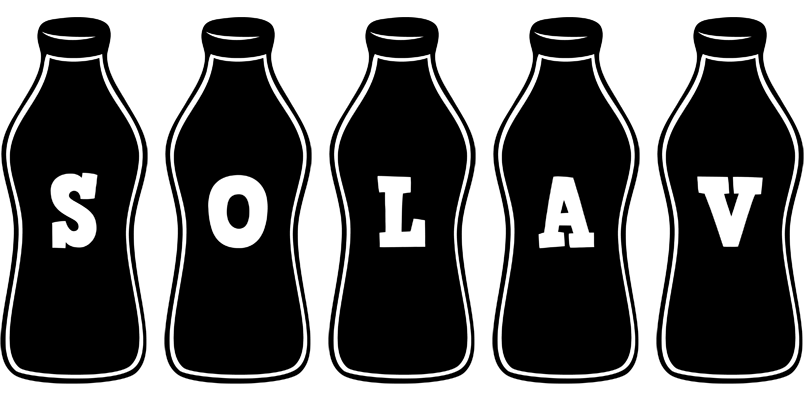 Solav bottle logo