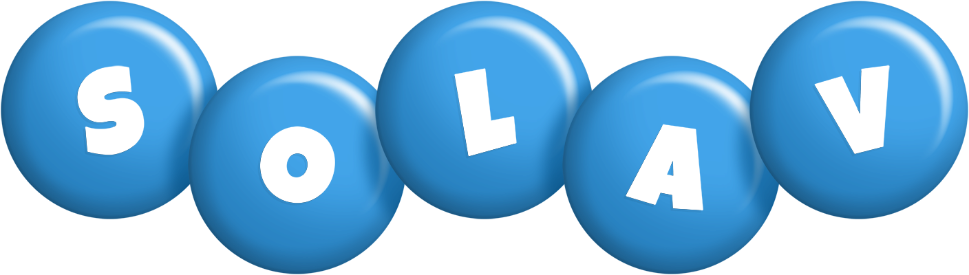 Solav candy-blue logo