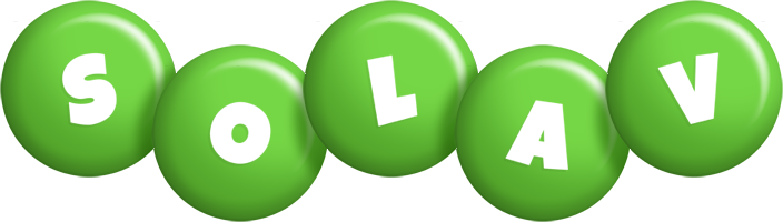 Solav candy-green logo