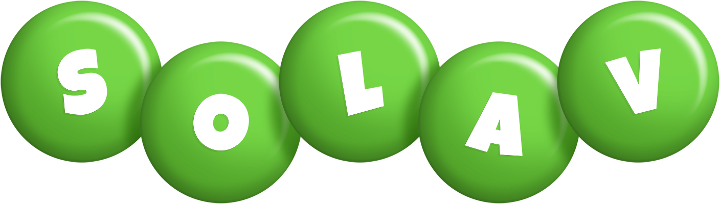 Solav candy-green logo