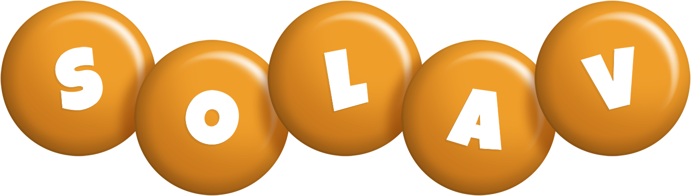Solav candy-orange logo