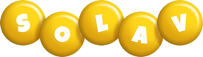 Solav candy-yellow logo