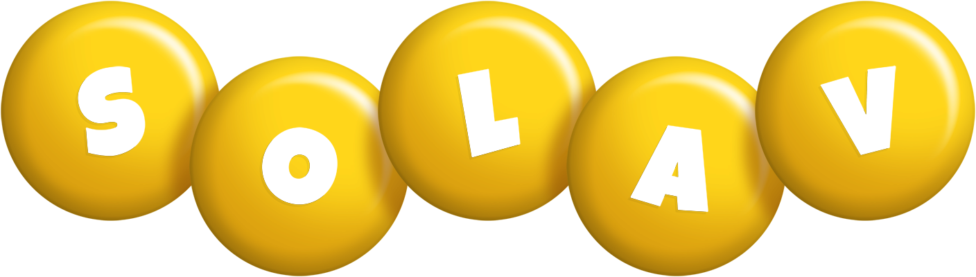 Solav candy-yellow logo