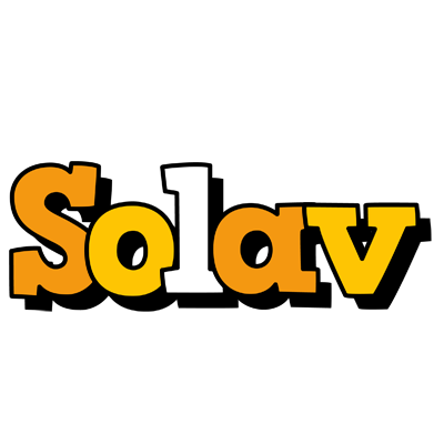 Solav cartoon logo