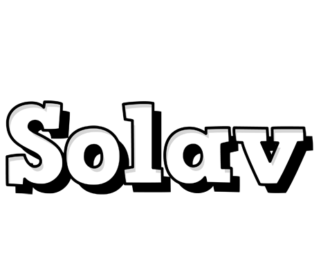 Solav snowing logo