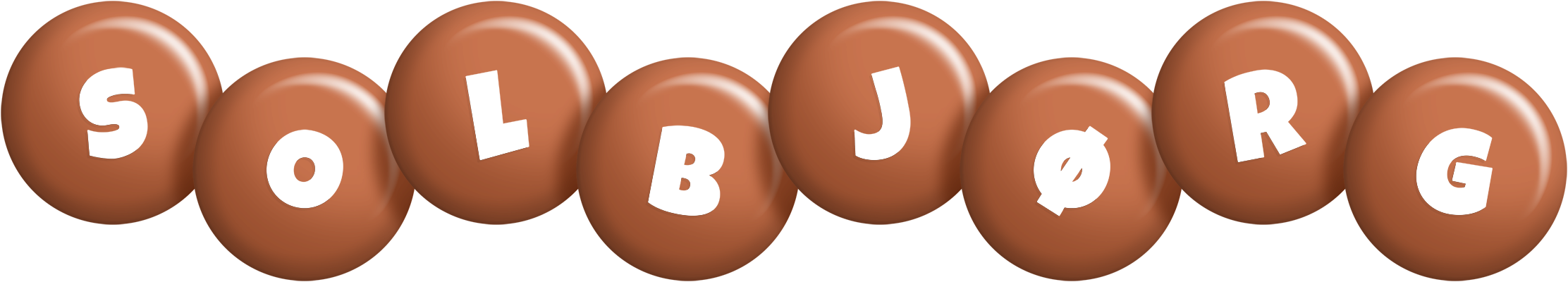 Solbjørg candy-brown logo
