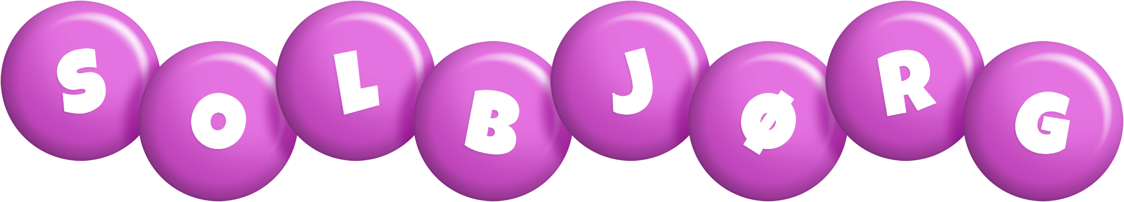 Solbjørg candy-purple logo