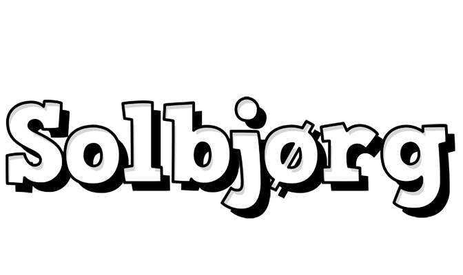 Solbjørg snowing logo