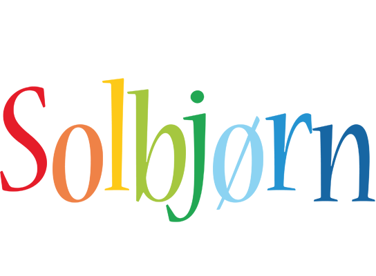 Solbjørn birthday logo