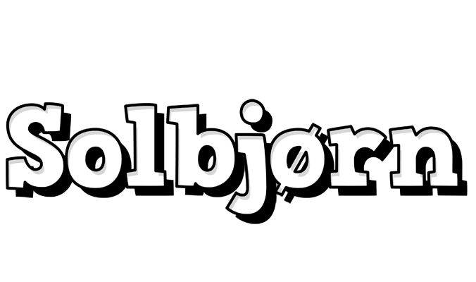 Solbjørn snowing logo