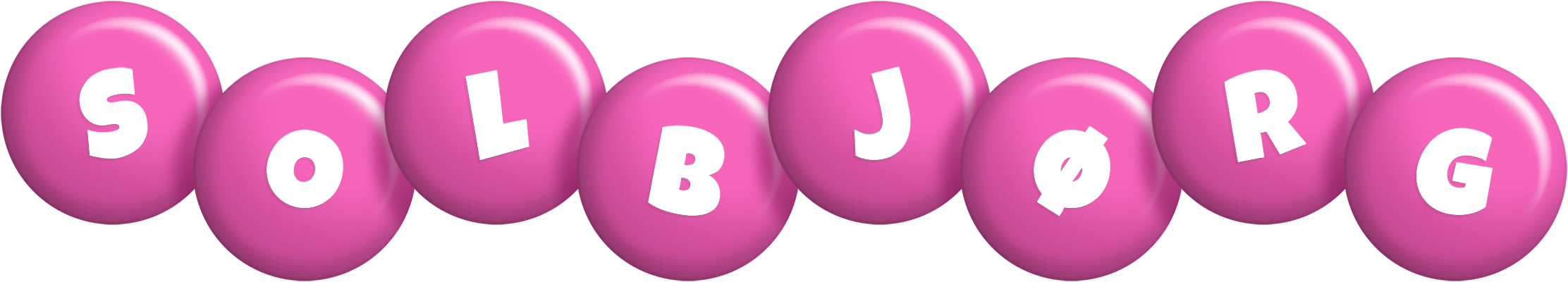 Solbjørg candy-pink logo
