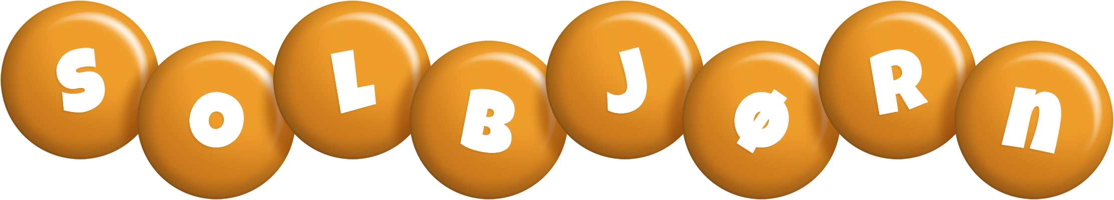 Solbjørn candy-orange logo