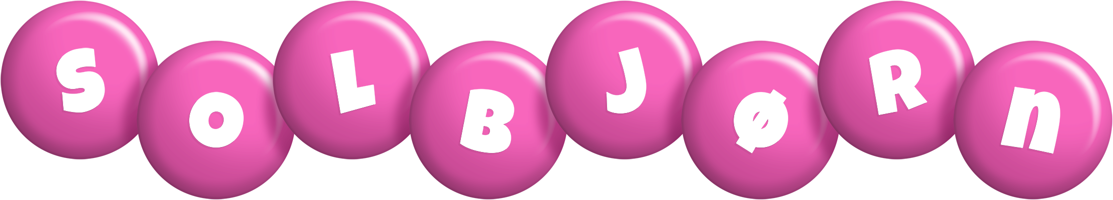 Solbjørn candy-pink logo