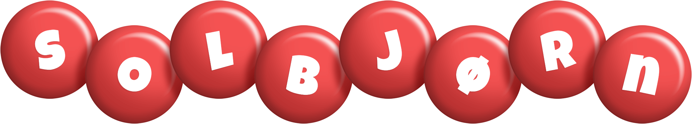 Solbjørn candy-red logo
