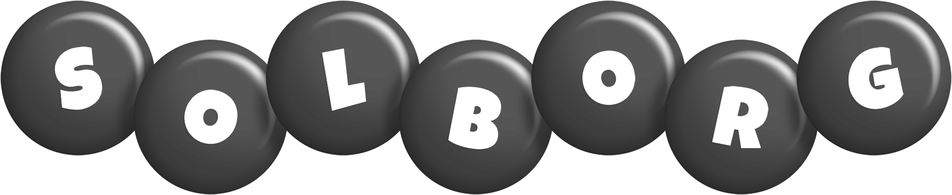 Solborg candy-black logo