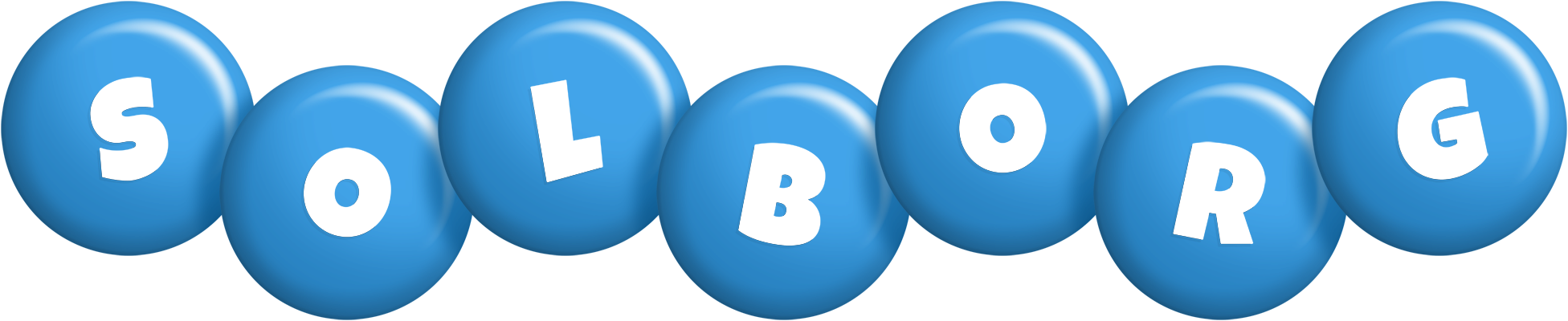 Solborg candy-blue logo