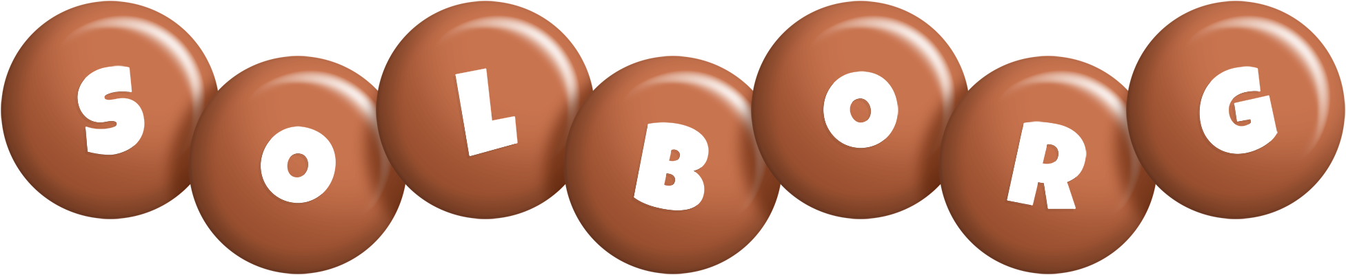 Solborg candy-brown logo