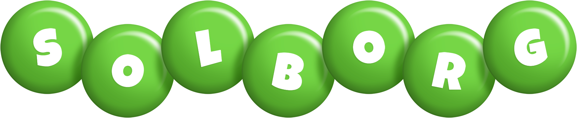 Solborg candy-green logo