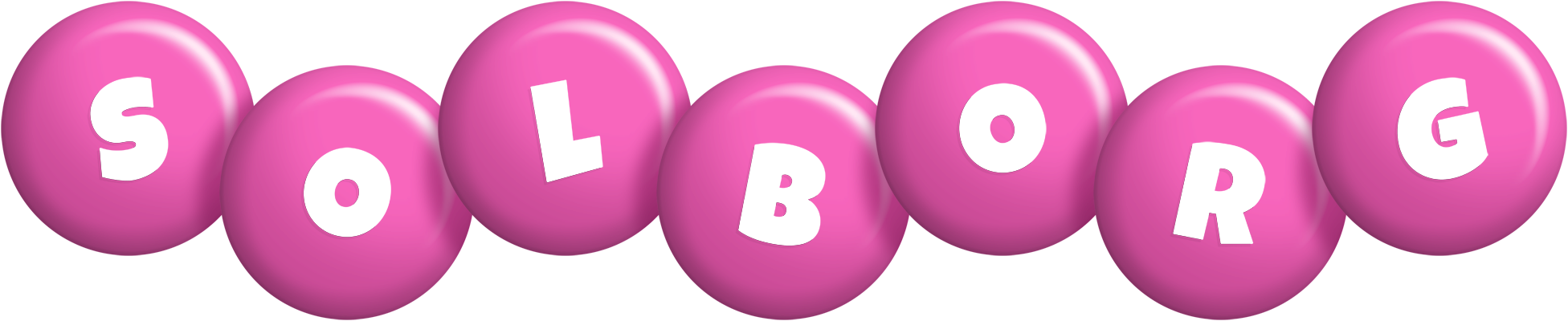 Solborg candy-pink logo