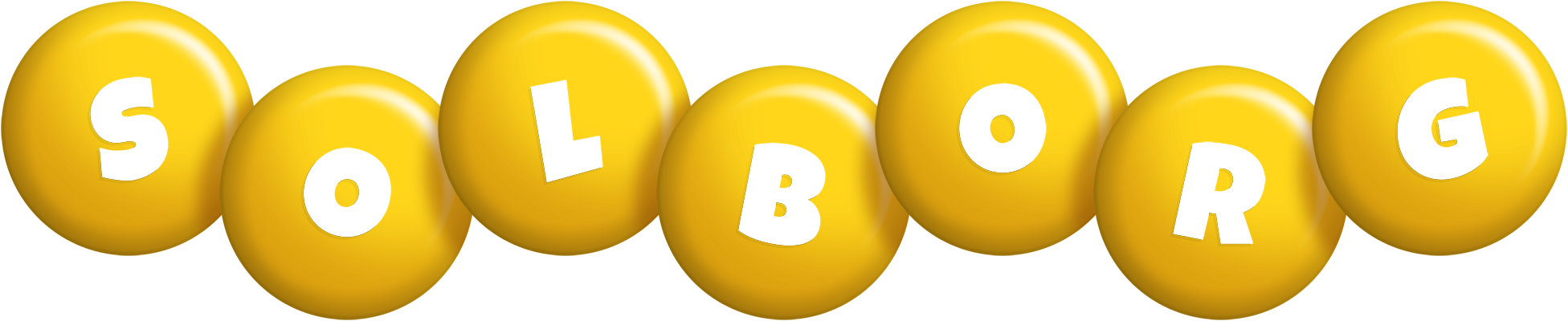 Solborg candy-yellow logo