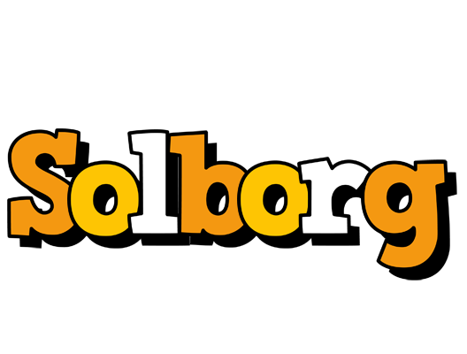 Solborg cartoon logo