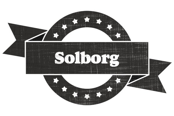 Solborg grunge logo