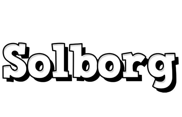 Solborg snowing logo