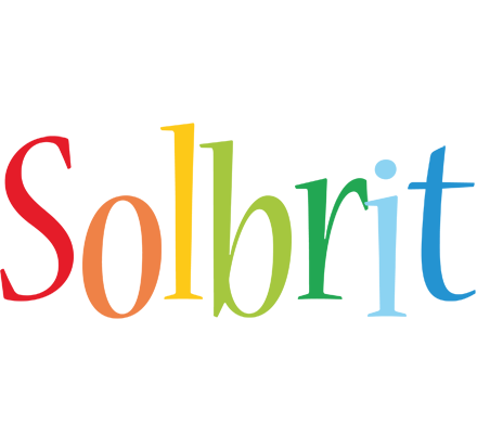 Solbrit birthday logo