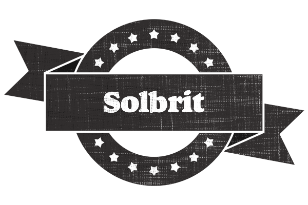 Solbrit grunge logo