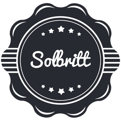 Solbritt badge logo