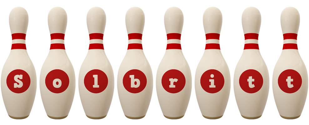 Solbritt bowling-pin logo