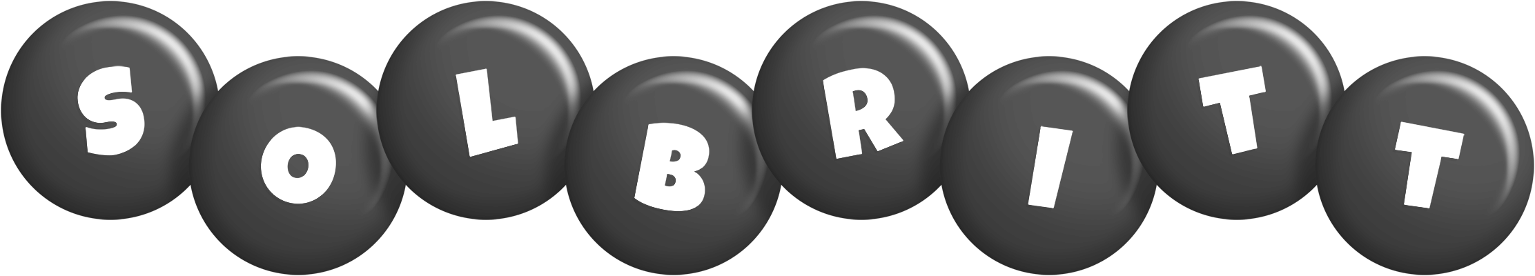 Solbritt candy-black logo