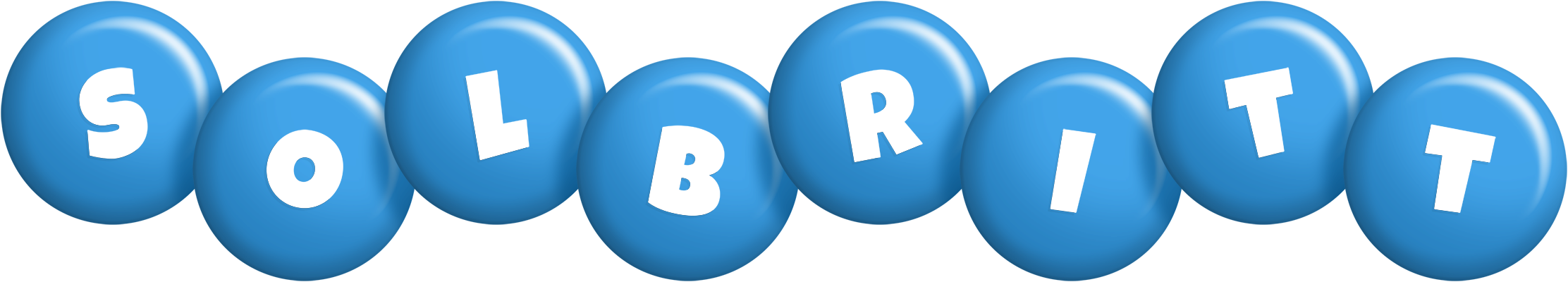 Solbritt candy-blue logo