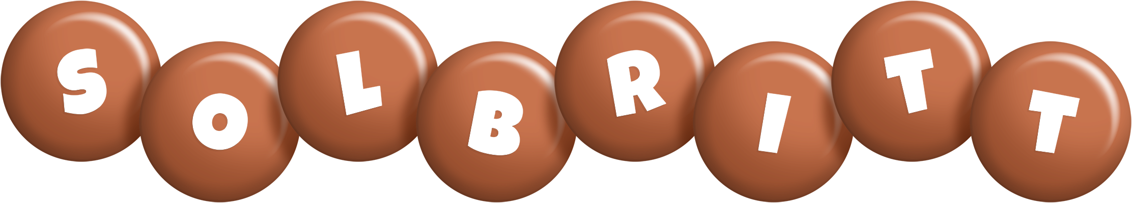 Solbritt candy-brown logo
