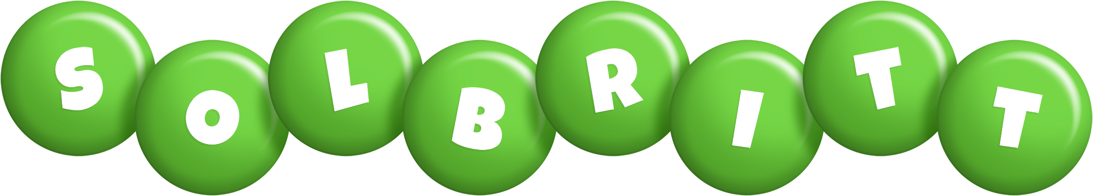 Solbritt candy-green logo