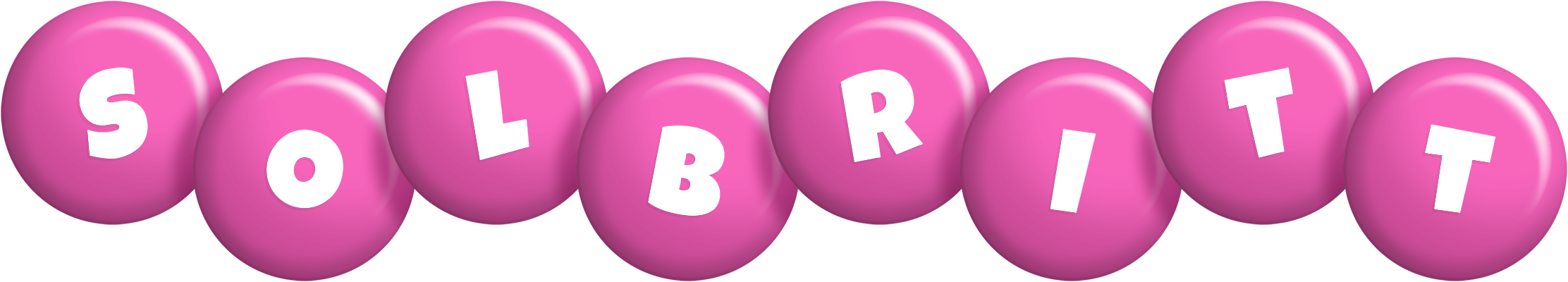 Solbritt candy-pink logo