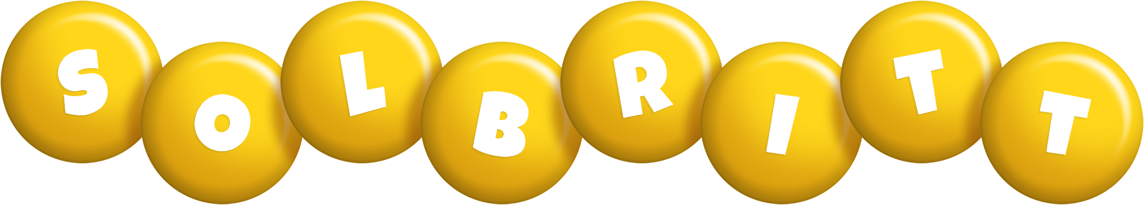 Solbritt candy-yellow logo
