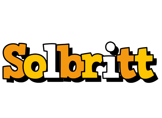 Solbritt cartoon logo