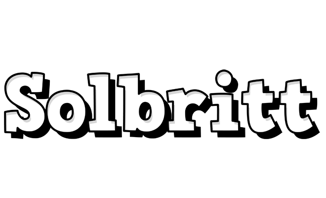 Solbritt snowing logo