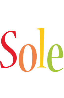 Sole birthday logo