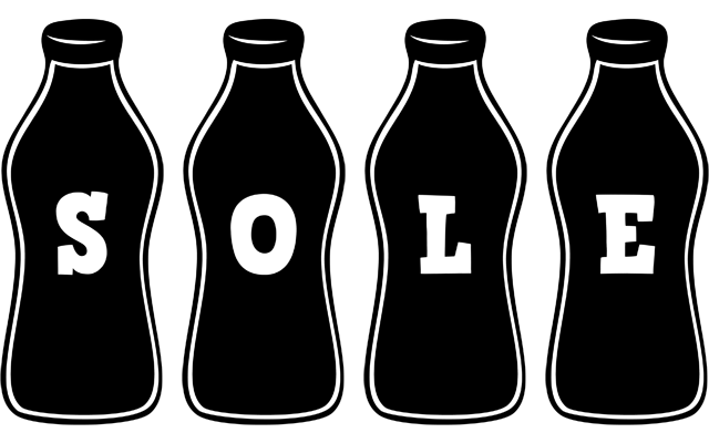 Sole bottle logo