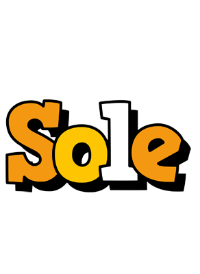 Sole cartoon logo