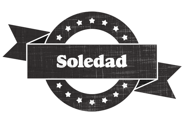 Soledad grunge logo