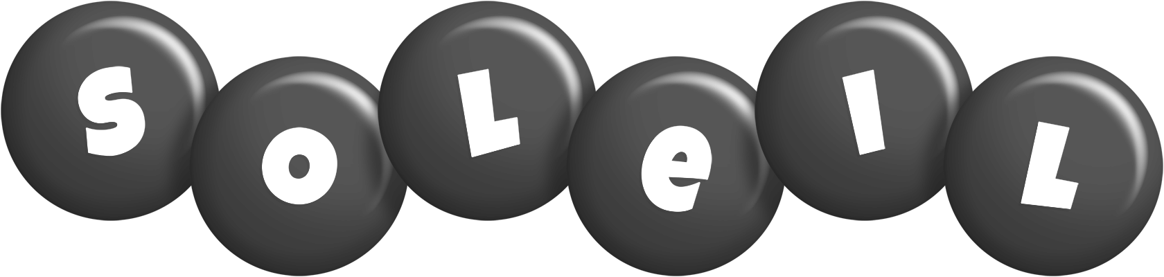 Soleil candy-black logo