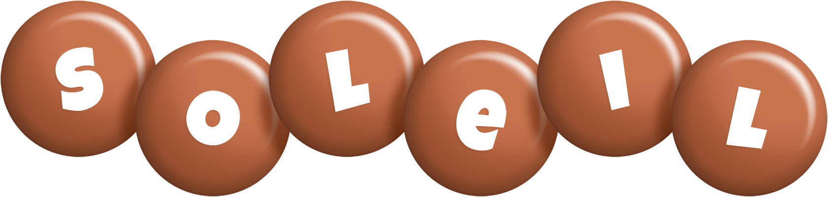 Soleil candy-brown logo
