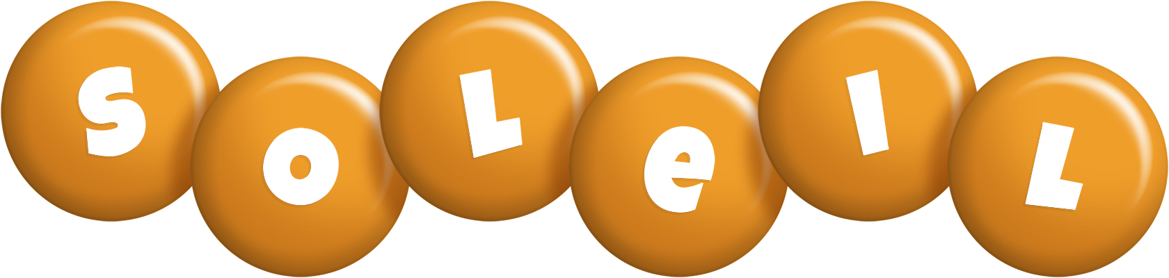 Soleil candy-orange logo