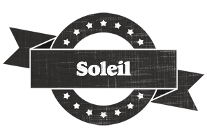 Soleil grunge logo