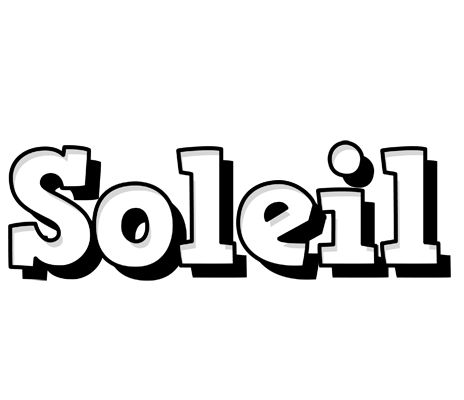 Soleil snowing logo