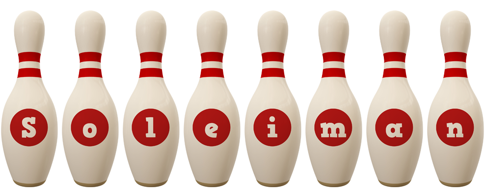 Soleiman bowling-pin logo